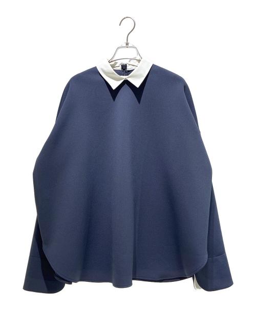 LE PHIL（ル フィル）LE PHIL (ル フィル) スキューバダンボールブラウス ネイビー サイズ:FREEの古着・服飾アイテム