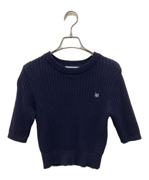 Snidel（スナイデル）Snidel (スナイデル) パターンリブニットアンサンブル ネイビー サイズ:Fの古着・服飾アイテム