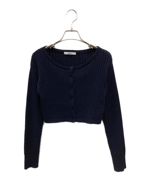 Snidel（スナイデル）Snidel (スナイデル) パターンリブニットアンサンブル ネイビー サイズ:Fの古着・服飾アイテム