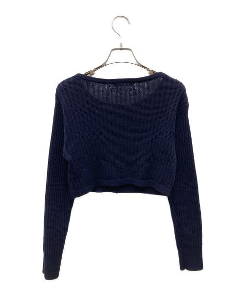 Snidel（スナイデル）Snidel (スナイデル) パターンリブニットアンサンブル ネイビー サイズ:Fの古着・服飾アイテム