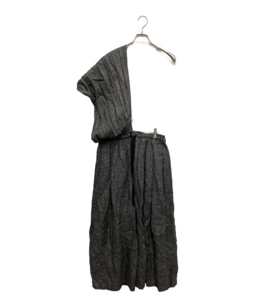 si-si-si comfort（スースースーコンフォート）si-si-si comfort (スースースーコンフォート) リネンキュロットパンツ グレー サイズ:38の古着・服飾アイテム