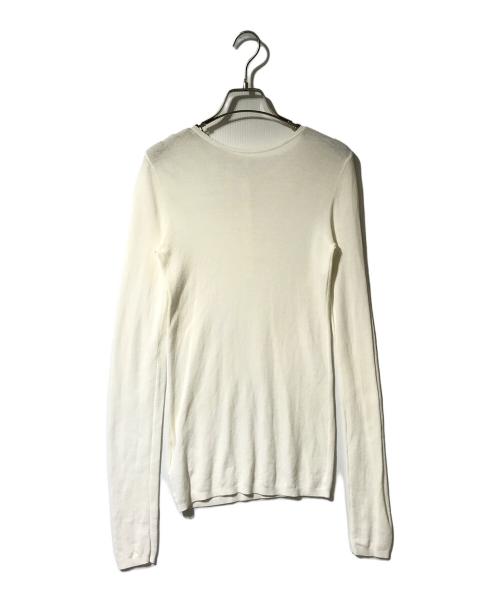 GOOD GRIEF!（グッドグリーフ）GOOD GRIEF! (グッドグリーフ) HENLEY RIB KNIT TOP ホワイト サイズ:Fの古着・服飾アイテム