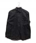 COMOLIコモリ）の古着「デニム コモリシャツ」｜ブラック
