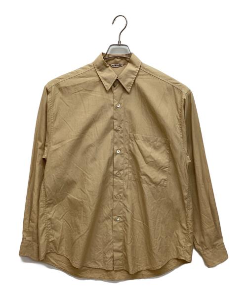 AURALEE（オーラリー）AURALEE (オーラリー) WASHED FINX TWILL BIG SHIRT ベージュ サイズ:3の古着・服飾アイテム