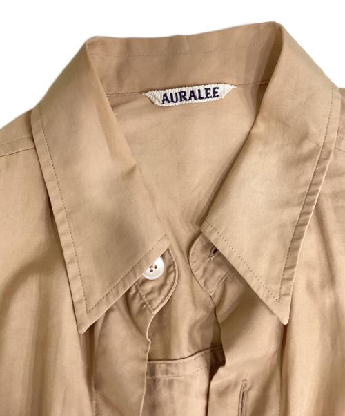 AURALEE（オーラリー）AURALEE (オーラリー) WASHED FINX TWILL BIG SHIRT ベージュ サイズ:3の古着・服飾アイテム