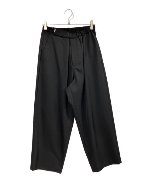 Graphpaper（グラフペーパー）Graphpaper (グラフペーパー) Scale Off Wool Wide Tapered Chef Pants ブラック サイズ:1の古着・服飾アイテム