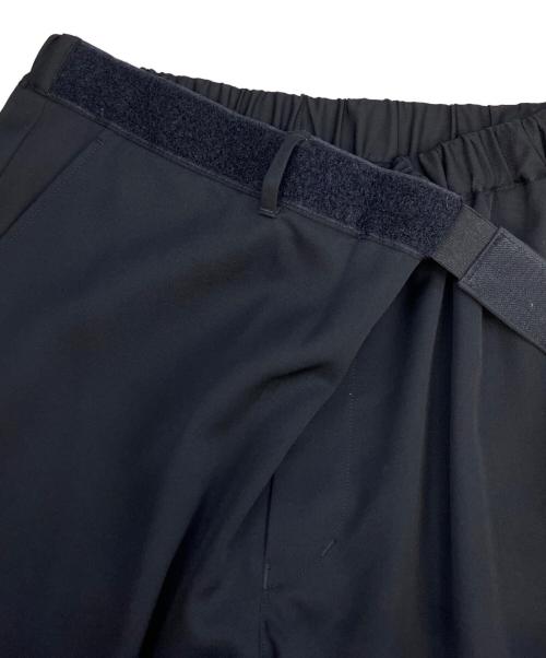 Graphpaper（グラフペーパー）Graphpaper (グラフペーパー) Scale Off Wool Wide Tapered Chef Pants ブラック サイズ:1の古着・服飾アイテム