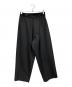 Graphpaper（グラフペーパー）の古着「Scale Off Wool Wide Tapered Chef Pants」｜ブラック