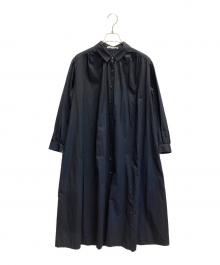 mina perhonen（ミナ ペルホネン）の古着「Eeviシャツドレス」｜ネイビー