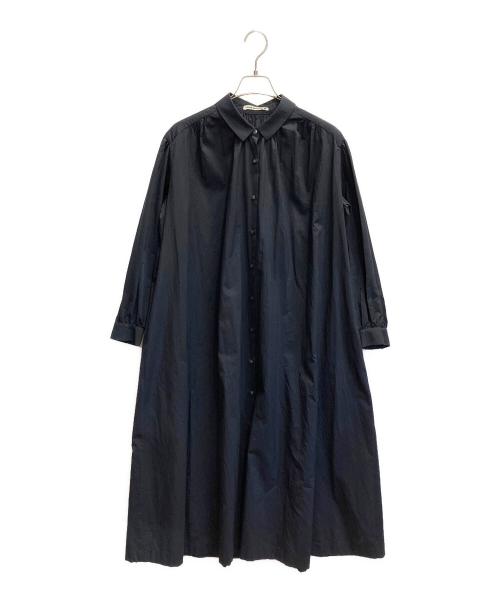 mina perhonen（ミナ ペルホネン）mina perhonen (ミナ ペルホネン) Eeviシャツドレス ネイビー サイズ:38の古着・服飾アイテム