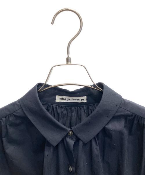 mina perhonen（ミナ ペルホネン）mina perhonen (ミナ ペルホネン) Eeviシャツドレス ネイビー サイズ:38の古着・服飾アイテム