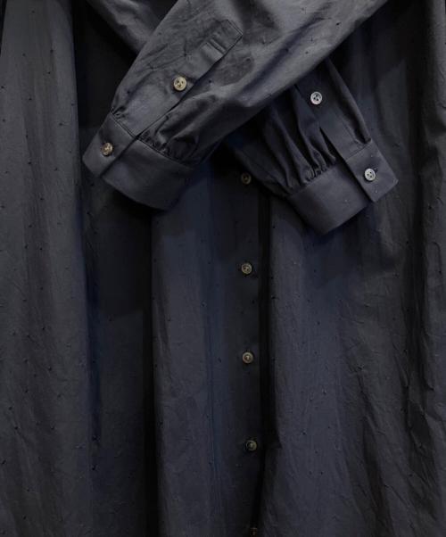 mina perhonen（ミナ ペルホネン）mina perhonen (ミナ ペルホネン) Eeviシャツドレス ネイビー サイズ:38の古着・服飾アイテム