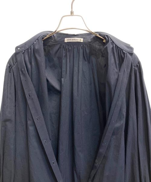 mina perhonen（ミナ ペルホネン）mina perhonen (ミナ ペルホネン) Eeviシャツドレス ネイビー サイズ:38の古着・服飾アイテム