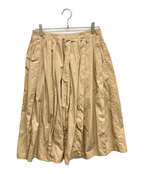 23区（ニジュウサンク）23区 (ニジュウサンク) R ナイロンタフタワッシャー スカート ベージュ サイズ:40の古着・服飾アイテム