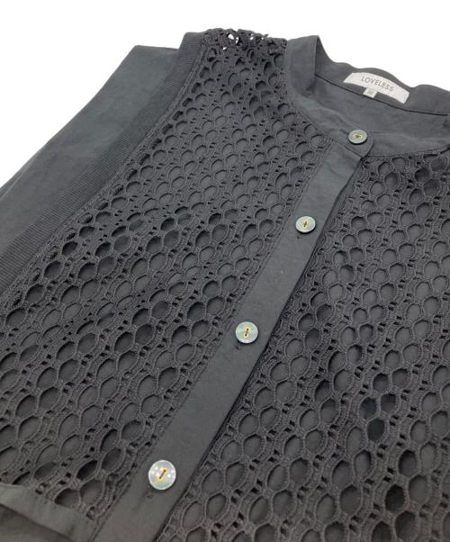 LOVELESS（ラブレス）LOVELESS (ラブレス) レースレイヤードワンピース ブラック サイズ:36の古着・服飾アイテム