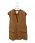 CLANE（クラネ）の古着「FRONT ZIP REVER GILET」｜キャメル