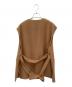 CLANE (クラネ) FRONT ZIP REVER GILET キャメル サイズ:2：15000円