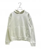 LOUIS VUITTONルイ ヴィトン）の古着「22SS インサイドアウトプルオーバーパーカー　RM221Q NPH HIY48W」｜ホワイト