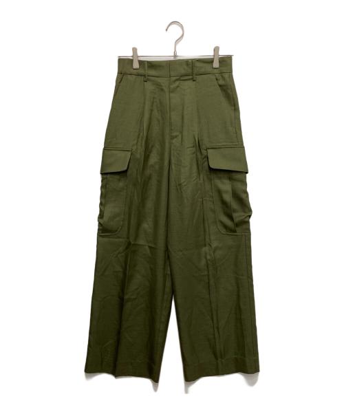 IENA（イエナ）IENA (イエナ) ウォッシャブル カーゴスラックス カーキ サイズ:36 未使用品の古着・服飾アイテム