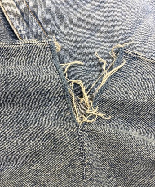 Maison Margiela（メゾンマルジェラ）Maison Margiela (メゾンマルジェラ) SLASH DETAIL DENIM PANTS ブルー サイズ:38の古着・服飾アイテム