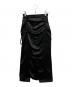 MAISON SPECIAL（メゾンスペシャル）の古着「Satin Shirring Tight Skirt　サテンシャーリングタイトスカート　ロングスカート」｜ブラック