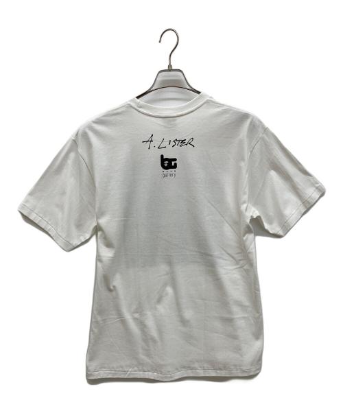 A BATHING APE（ア ベイシング エイプ）A BATHING APE (ア ベイシング エイプ) Adam Lister Gallery x Adam Lister Tee ホワイト サイズ:XLの古着・服飾アイテム