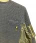 中古・古着 sacai (サカイ) Wool Knit Pullove MA-1/デザインニット ネイビー サイズ:1：20000円
