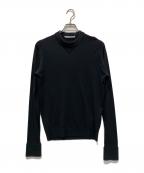 sacai×JOHN SMEDLEYサカイ×ジョンスメドレー）の古着「コラボハイブリッドニット」｜ブラック