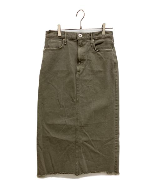 upper hights（アッパーハイツ）upper hights (アッパーハイツ) IENA (イエナ) 別注 THE CAMPBELL/ザ キャンベルスカート カーキ サイズ:1の古着・服飾アイテム