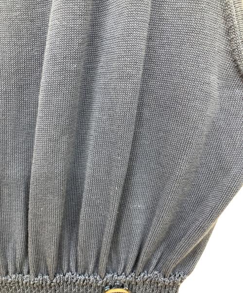 CHANEL（シャネル）CHANEL (シャネル) ニットノースリーブワンピース ブルー サイズ:40の古着・服飾アイテム