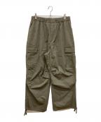 SLOW 23区スロー23ク）の古着「ミリタリーストレッチタフタカーゴパンツ」｜カーキ