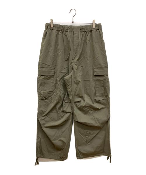 SLOW 23区（スロー23ク）SLOW 23区 (スロー23ク) ミリタリーストレッチタフタカーゴパンツ カーキ サイズ:46 未使用品の古着・服飾アイテム
