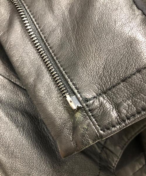 theory luxe（セオリーリュクス）theory luxe (セオリーリュクス) SUPER SOFT LEATHER HOODED ブラック サイズ:38の古着・服飾アイテム