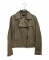 theory（セオリー）の古着「LUXE LEATHER MOTO JKT」｜カーキ
