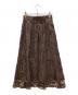 Apuweiser-riche (アプワイザーリッシェ) モール刺しゅうフレアスカート ブラウン サイズ:1：6000円