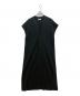 ATON（エイトン）の古着「50/2NATURAL DYED ORGANIC VEST DRESS」｜ブラック