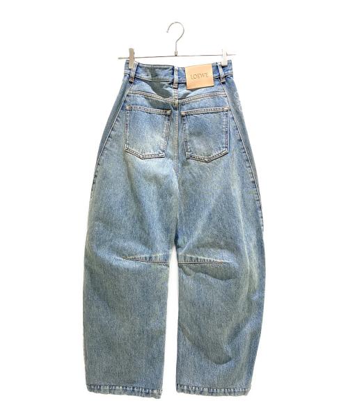LOEWE（ロエベ）LOEWE (ロエベ) アナグラム バレル ジーンズ インディゴ サイズ:32の古着・服飾アイテム
