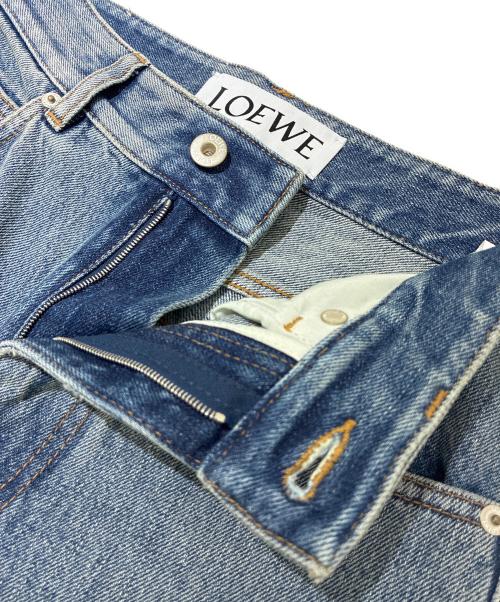 LOEWE（ロエベ）LOEWE (ロエベ) アナグラム バレル ジーンズ インディゴ サイズ:32の古着・服飾アイテム