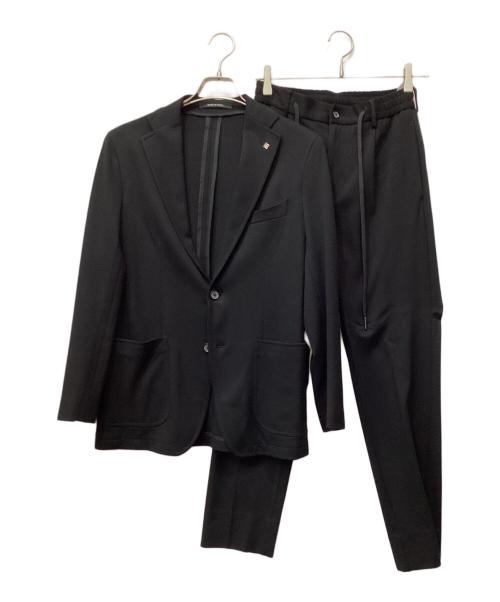 TAGLIATORE（タリアトーレ）TAGLIATORE (タリアトーレ) ジャージ ソリッド スーツ ブラック サイズ:44Rの古着・服飾アイテム
