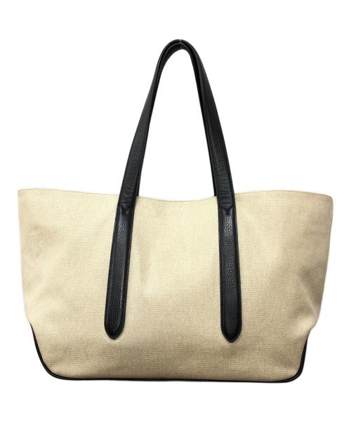 PELLE MORBIDA（ペッレモルビダ）PELLE MORBIDA (ペッレモルビダ) トートバッグ ベージュ×ブラック サイズ:下記参照の古着・服飾アイテム
