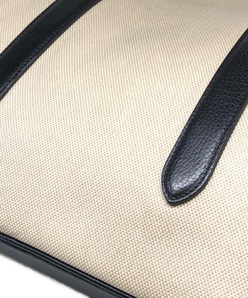 PELLE MORBIDA（ペッレモルビダ）PELLE MORBIDA (ペッレモルビダ) トートバッグ ベージュ×ブラック サイズ:下記参照の古着・服飾アイテム