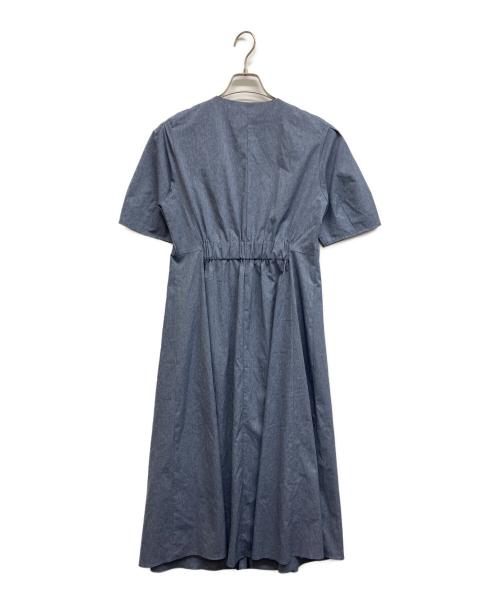 INDIVI（インディヴィ）INDIVI (インディヴィ) 2WAYタックワンピース ブルー サイズ:38の古着・服飾アイテム
