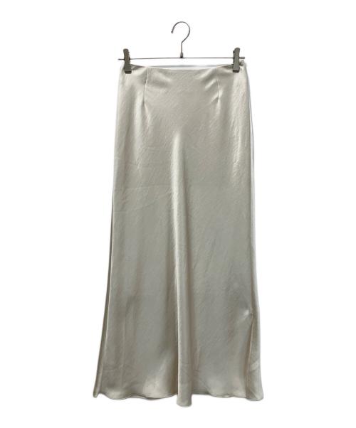 IENA（イエナ）IENA (イエナ) ダブルサテンスカート ホワイト サイズ:38の古着・服飾アイテム