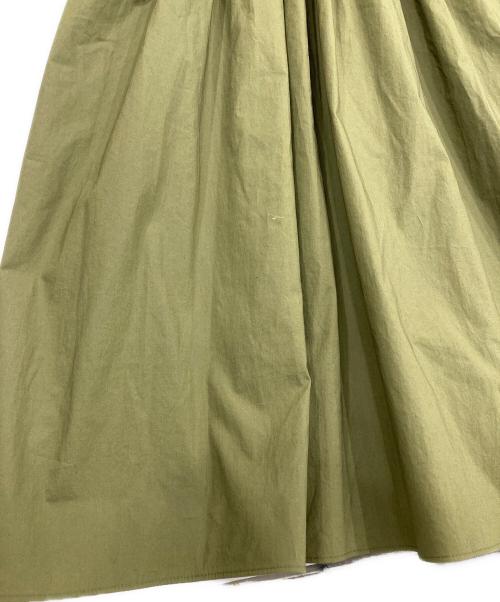 BORDERS at BALCONY（ボーダーズアットバルコニー）BORDERS AT BALCONY (ボーダーズアットバルコニー) オープンカラーシャツワンピース カーキ サイズ:38の古着・服飾アイテム