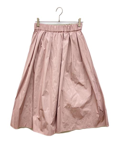 NOLLEY'S（ノーリーズ）NOLLEY'S (ノーリーズ) ウォッシャブルリバーシブルタフタスカート ピンク サイズ:2 未使用品の古着・服飾アイテム