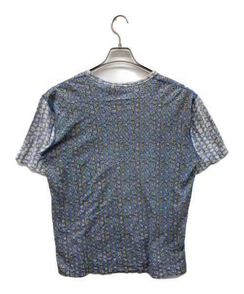 COMME des GARCONS JUNYA WATANABE MAN（コム デ ギャルソン ジュンヤ ワタナベ マン）COMME des GARCONS JUNYA WATANABE MAN (コム デ ギャルソン ジュンヤ ワタナベ マン) 再構築Tシャツ　総柄カットソー ブルー サイズ:Lの古着・服飾アイテム
