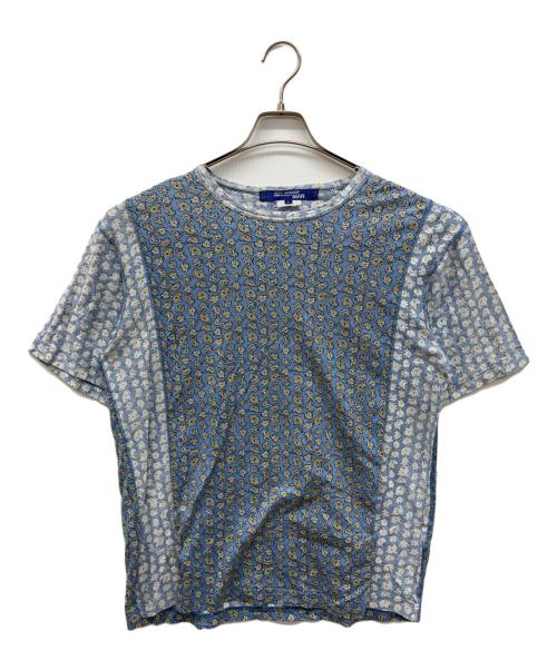 COMME des GARCONS JUNYA WATANABE MAN（コム デ ギャルソン ジュンヤ ワタナベ マン）COMME des GARCONS JUNYA WATANABE MAN (コム デ ギャルソン ジュンヤ ワタナベ マン) 再構築Tシャツ　総柄カットソー ブルー サイズ:Lの古着・服飾アイテム