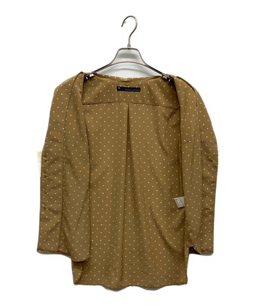 martinique（マルティニーク）martinique (マルティニーク) フロントタックノースリーブブラウス ブラウン サイズ:２の古着・服飾アイテム