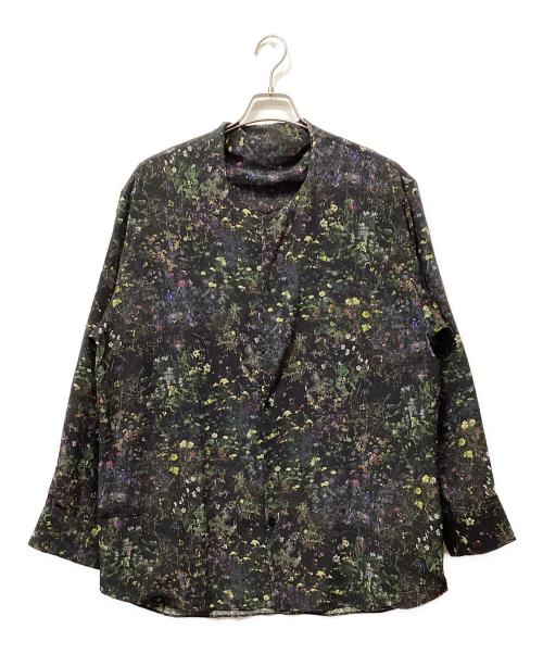 LAD MUSICIAN（ラッドミュージシャン）LAD MUSICIAN (ラッドミュージシャン) DECHINE FLOWER BOW SHIRT ブラック サイズ:44の古着・服飾アイテム