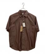 KAPTAIN SUNSHINEキャプテンサンシャイン）の古着「Regular Collar S/S Shirt　半袖レギュラーカラーシャツ」｜ブラウン